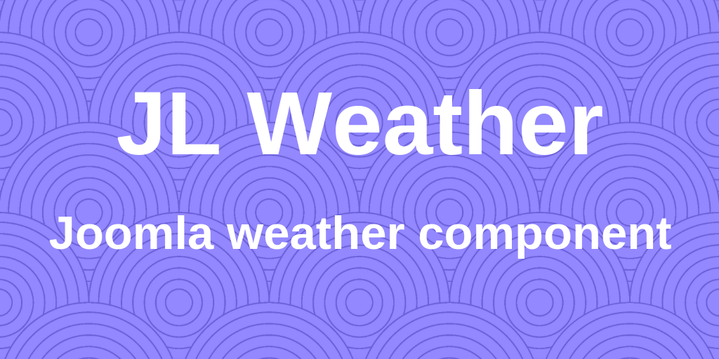 Погода для Joomla - JL Weather